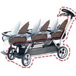 Chasis Para Sillita De Paseo Trio 3 Asientos Triplette Sw Peg Perego