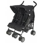 Sillita De Paseo Twin Techno Black On Black Frame Negro Maclaren