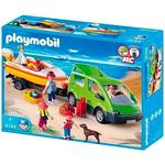 Coche Familiar Con Lancha Playmobil