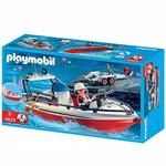 Bote De Bomberos Playmobil Con Remolque