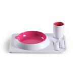 Set Para Comer Atablo Fucsia Color Rosa Hoppop