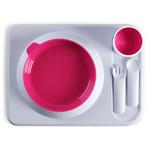 Set Para Comer Atablo Fucsia Color Rosa Hoppop-2