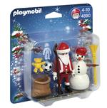 Playmobil Papá Noel Y Muñeco De Nieve