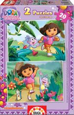 Puzzle Dora Exploradora 2×20 Piezas