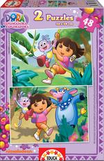 Puzzle Dora Exploradora 2×48 Piezas