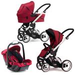 Conjunto 3 En 1 Trio Evo Red Aluminio Mutsy