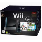 Consola Nintendo Wii Negra + Mario Kart + Volante-1