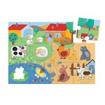 Puzzle Tactil Animales De La Granja Djeco