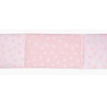 Protector De Cuna Modelo Patch Rosa Desenfundable De 60cm Petit Praia-1