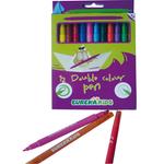 12 Rotuladores Double Colour Pen Fino Y Grueso