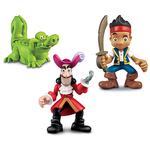 Fisher Price – Piratas Del Nunca Jamás – Jake, Garfio Y Cocodrilo