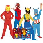 Pack Marvel 4 Disfraces 3-5 Años