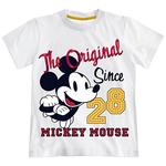 Camiseta Manga Corta Mickey Blanca 3 Años