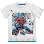 Camiseta Manga Corta Spiderman Blanca 8 Años