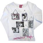 Monster High – Camiseta Manga Larga Blanca – 10 Años