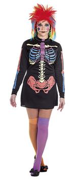 Disfraz Adulto Skeleto Colorín Mujer