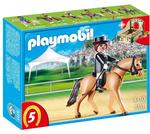 Playmobil Caballo De Deporte Alemán Con Establo Verde Y Beis