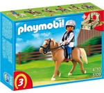 Playmobil Haflinger Con Establo Verde Y Beis