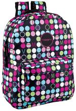 Movom Mochila Estampada Topos Negros