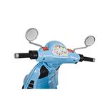 Vespa With Motor Blue-1