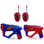 Pack Pistolas Laser Spiderman & Walkie Talkies