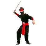 Disfraz Ninja Gris/rojo 5-6 Años