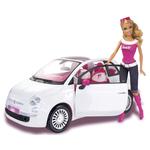 Muñeca Barbie Y Su Coche Fiat 500 Mattel