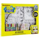 Set Poster 3d Bob Esponja Cife