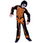 Disfraz Esqueleto Huesos Naranja Rubies