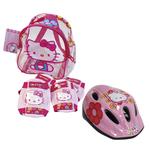 Mochila, Casco Y Protecciones De Hello Kitty Amijoc Toys