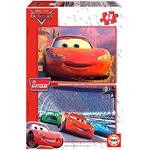 Set De 2 Puzzles 48 Piezas Cars