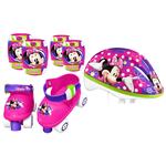 Set Patines Con Protecciones Minnie Stamp