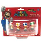 Pack 3 Minifiguras Súper Mario Toad Importación