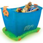 Caja Guarda-juguetes Y Correpasillos Toy Box Azul