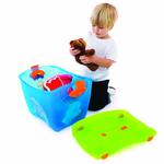 Caja Guarda-juguetes Y Correpasillos Toy Box Azul-1
