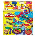 Set Barbacoa Con 4 Botes De Plastilina Playskool