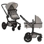 Conjunto De Sillita De Paseo Joolz Day Chasis Negro Tejido Silver