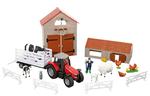 Granja + Tractor + Accesorios 18 Piezas