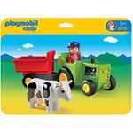 Tractor Con Remolque Playmobil