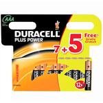 Duracell Plus Aaa Lr03 Pack 7+5