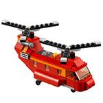 Helicóptero Rojo De Transporte Lego