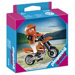 Niño Con Motocros Playmobil