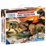 Arqueojugando T-rex Y Triceratops