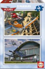 Aviones 2 Puzzles De 48 Piezas