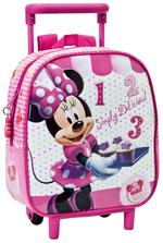 Minnie Mochila Con Carro Fijo