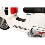 Vespa With Motor Wht-3