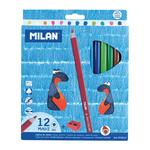 Lápices De Color Triangulares 12 Maxi Milan