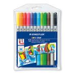 Rotuladores De Dos Puntas 12 Colores Staedtler