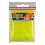 Hama Mini Bolsa 2000 Perlas Amarillo Fluorescente