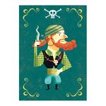 Set 8 Sobres Y 8 Tarjetas Invitación Piratas-4